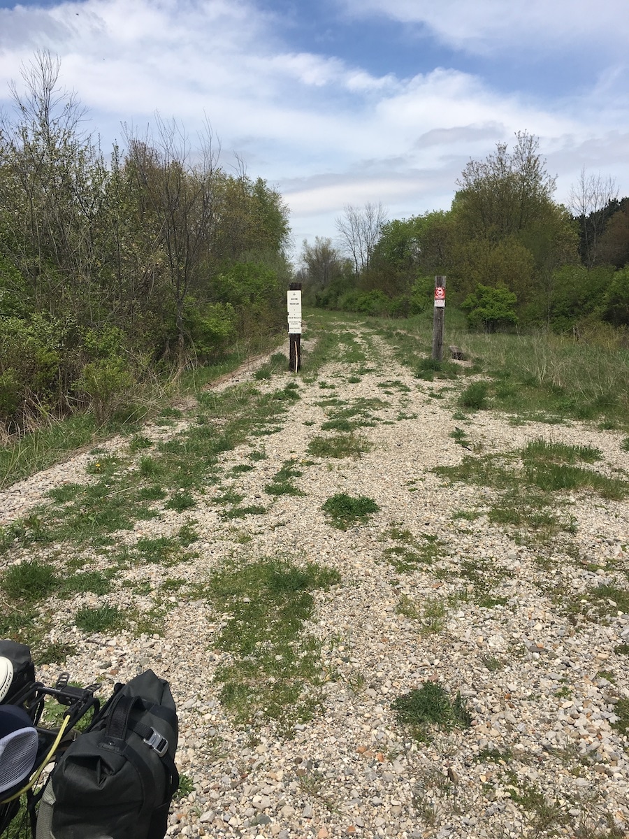 Michigan Bike Tour Closed Bike Path