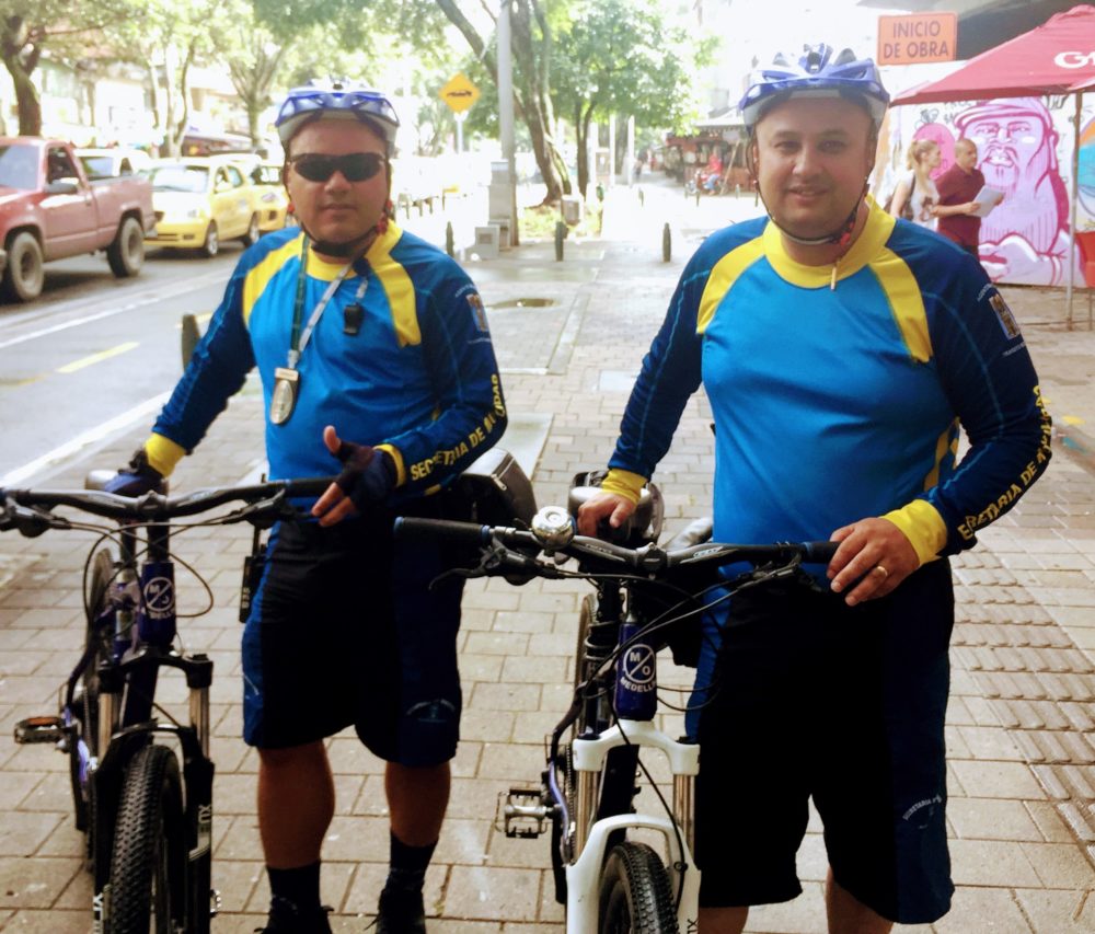Colombia Law Enforcement on Bikes