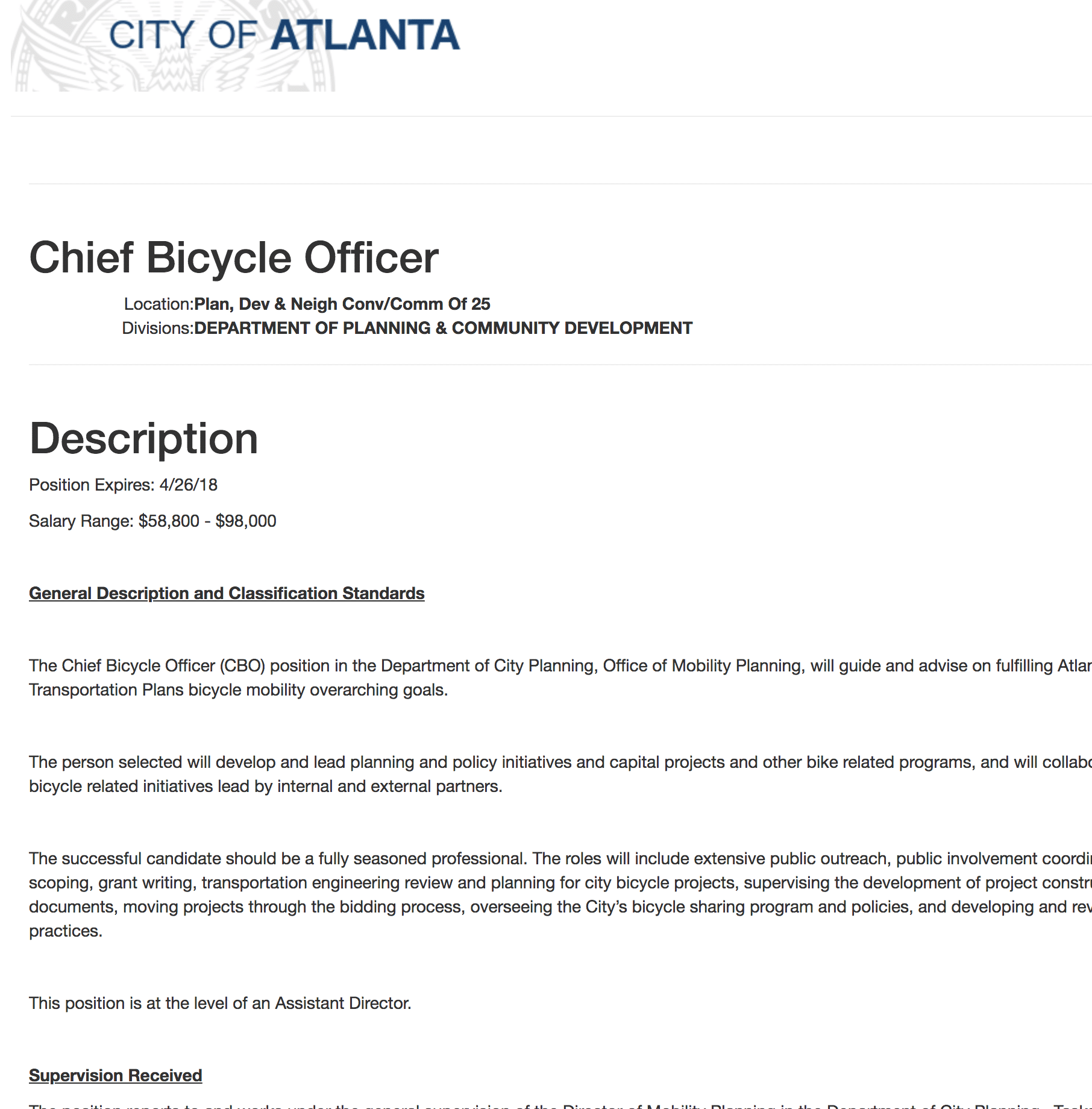 Atlanta's Bike Czar