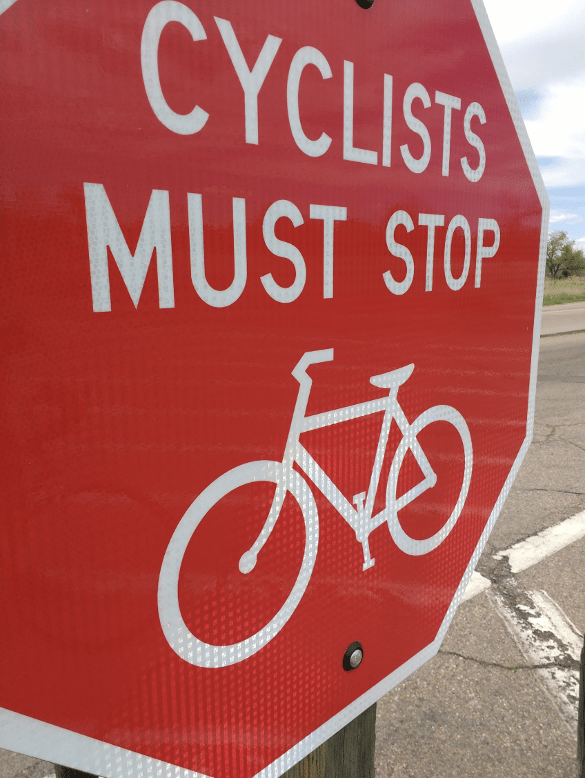 Cyclists Must Stop