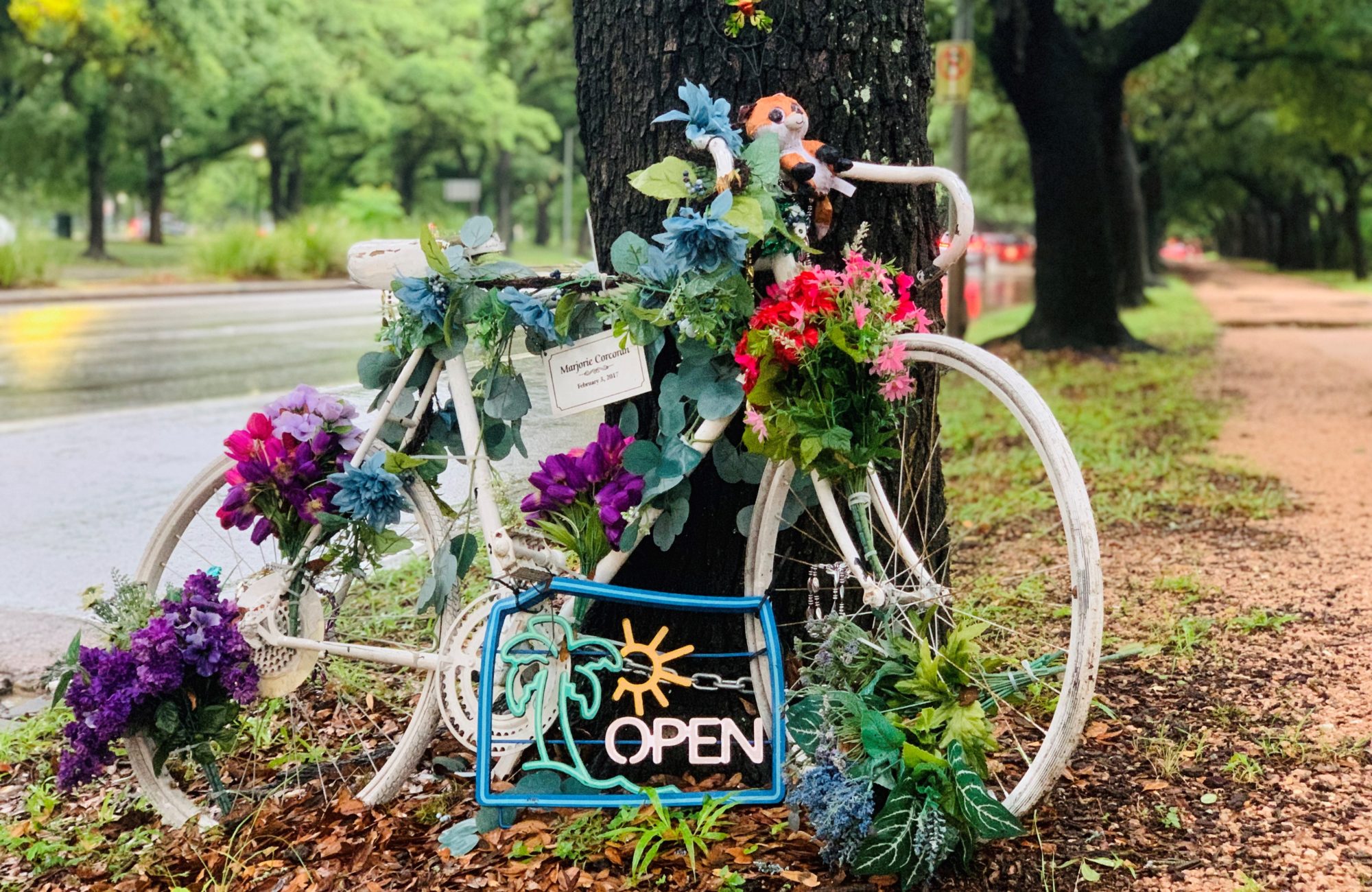 Ghost bike in New Orleans