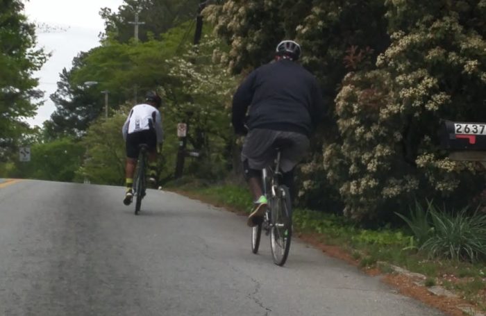Josh and Jason on bikes