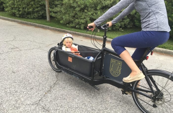 kid in Cargo Bike