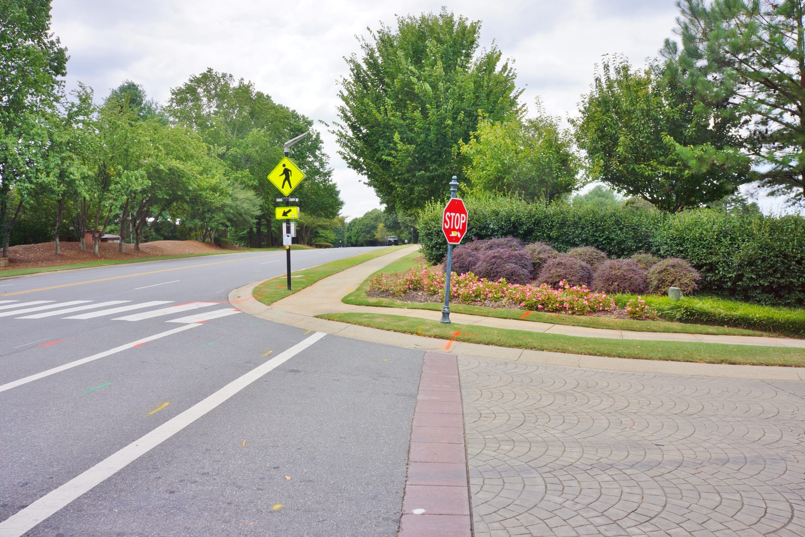 Bike accident on sidewalk