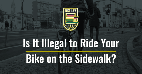 Is it legal to ride my bike on the sidewalk